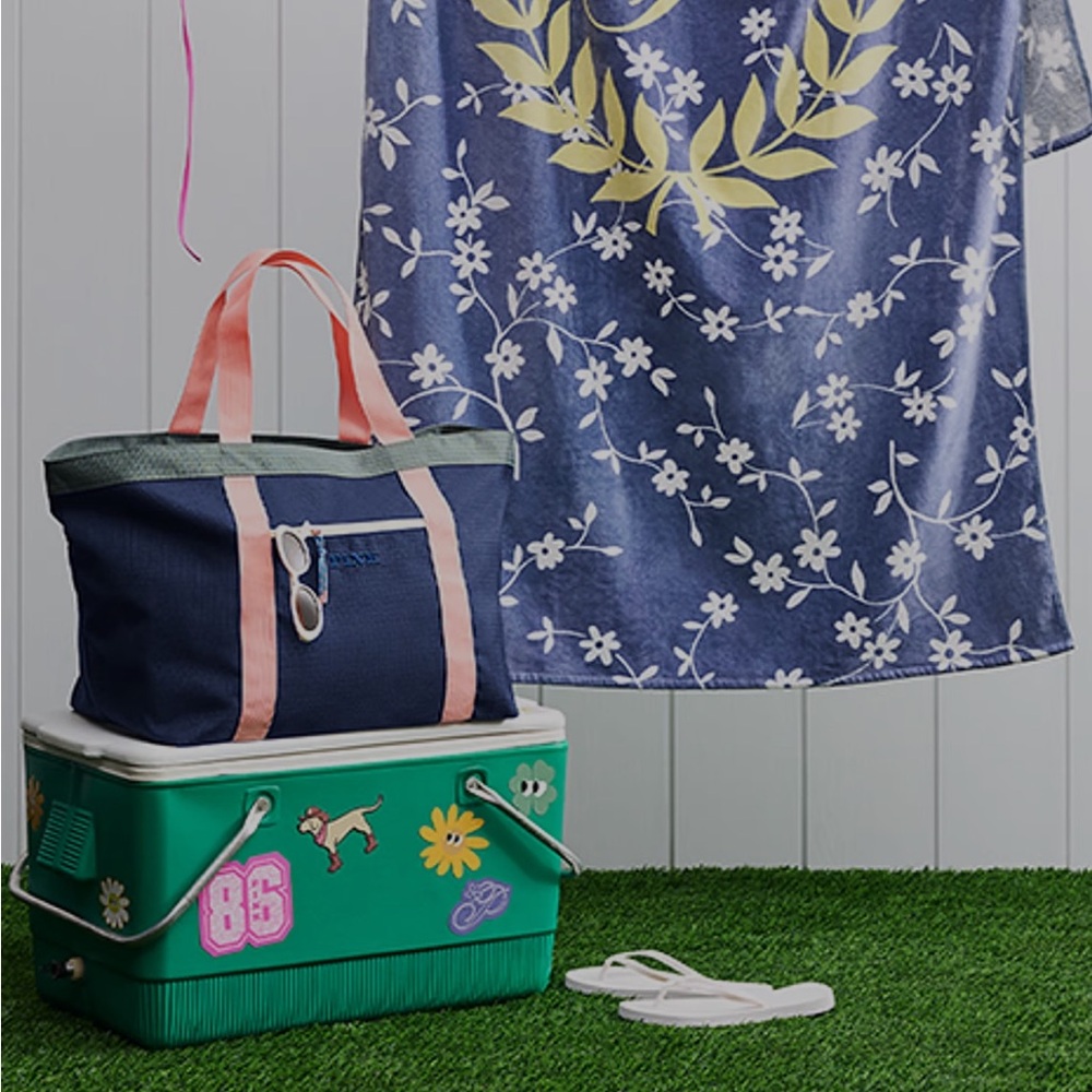 Victoria's Secret Pink and Gray Tote Bag